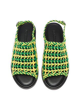 Detail View - Click To Enlarge - JW ANDERSON - Woven Leather Sandals