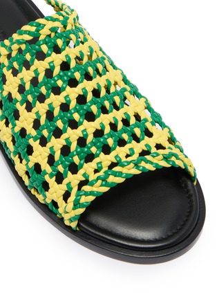 Detail View - Click To Enlarge - JW ANDERSON - Woven Leather Sandals