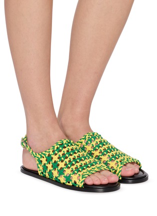 Figure View - Click To Enlarge - JW ANDERSON - Woven Leather Sandals