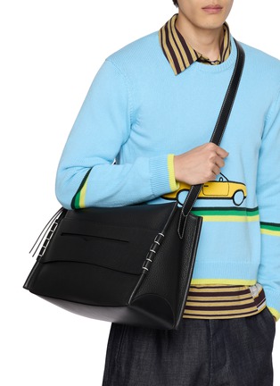 Figure View - Click To Enlarge - JW ANDERSON - Loafer Grained Leather Bag