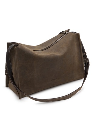 Detail View - Click To Enlarge - JW ANDERSON - Loafer Waxed Leather Messenger Bag
