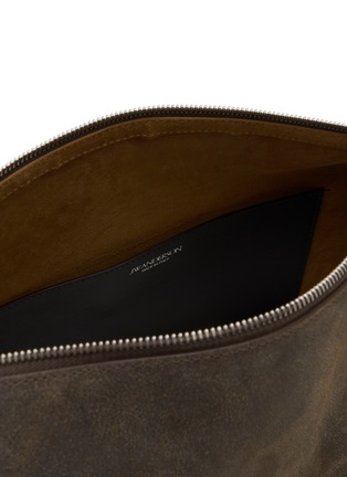 Detail View - Click To Enlarge - JW ANDERSON - Loafer Waxed Leather Messenger Bag