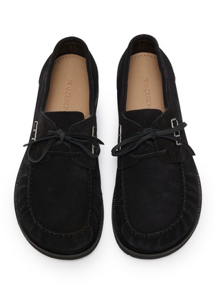 Detail View - Click To Enlarge - JW ANDERSON - Suede Loafer Boat Shoes