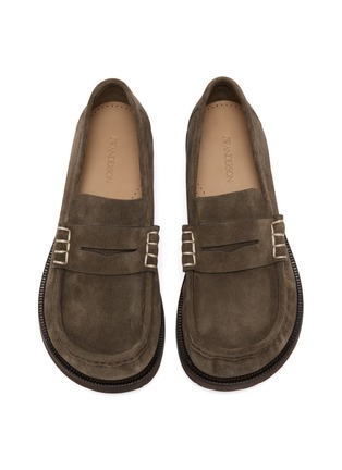Detail View - Click To Enlarge - JW ANDERSON - Suede Loafer Moccasins