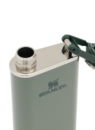 Detail View - Click To Enlarge - STANLEY - Classic Easy-Fill Wide Mouth Flask 8oz — Hammertone Green