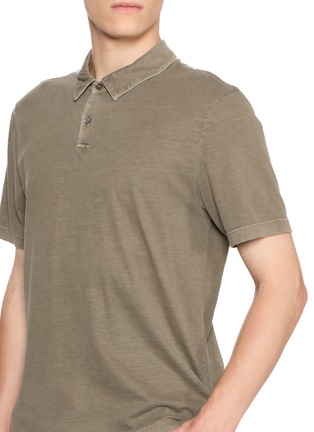  - JAMES PERSE - Sueded Jersey Polo Shirt