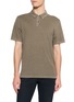 JAMES PERSE Sueded Jersey Polo Shirt