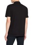 Back View - Click To Enlarge - JAMES PERSE - Sueded Jersey Polo Shirt