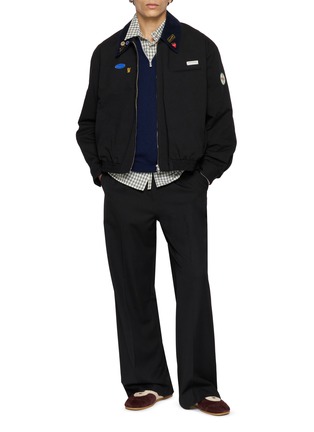 Figure View - Click To Enlarge - SONG FOR THE MUTE - Corduroy Collar Pin Coach Jacket