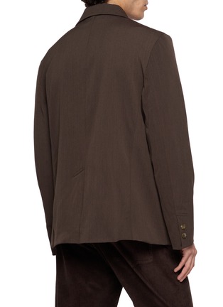 Back View - Click To Enlarge - SONG FOR THE MUTE - Soft Stretch Gabardine Blazer
