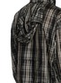 Detail View - Click To Enlarge - SONG FOR THE MUTE - Hooded Tartan Sheer Track Jacket