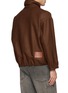 Back View - Click To Enlarge - SONG FOR THE MUTE - Zip Up Brushed Wool Sweater