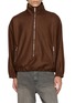 SONG FOR THE MUTE Zip Up Brushed Wool Sweater