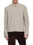 SONG FOR THE MUTE Cropped Pencil Stripe Shirt