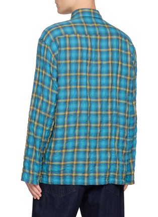 Back View - Click To Enlarge - SONG FOR THE MUTE - Shrunken Check School Shirt