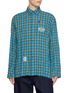 SONG FOR THE MUTE Shrunken Check School Shirt