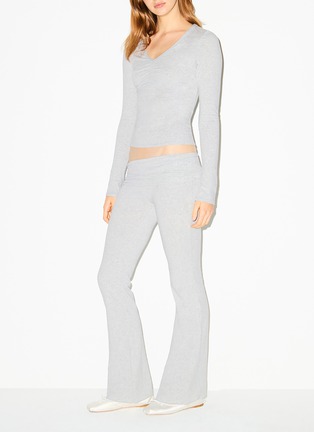 Figure View - Click To Enlarge - SKIMS - Cotton Jersey Foldover Pants