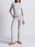 Back View - Click To Enlarge - SKIMS - Cotton Jersey Long Sleeve T-Shirt