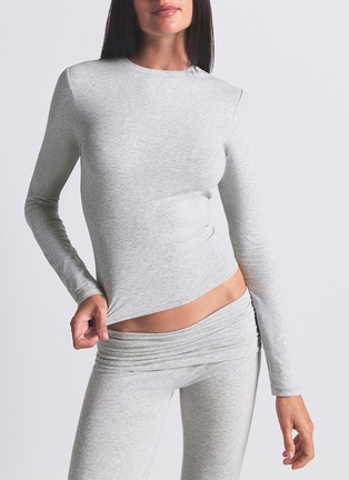 Figure View - Click To Enlarge - SKIMS - Cotton Jersey Long Sleeve T-Shirt