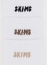 Detail View - Click To Enlarge - SKIMS - Ribbed Logo Crew Sock — Pack of 3