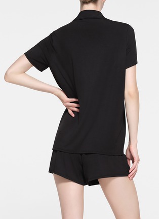 Front View - Click To Enlarge - SKIMS - Skims Sleep Short Sleeve Button Up Pyjama Set