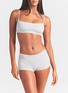 Figure View - Click To Enlarge - SKIMS - Everyday Cotton Scoop Bralette