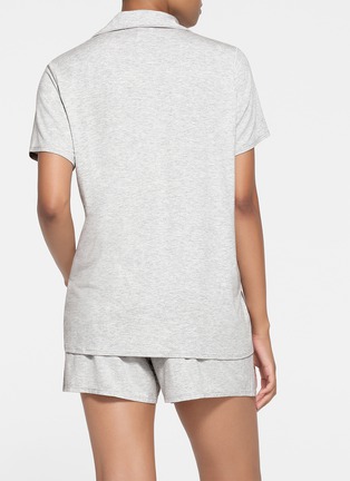 Front View - Click To Enlarge - SKIMS - Skims Sleep Short Sleeve Button Up Pyjama Set