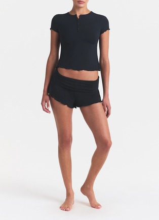 Figure View - Click To Enlarge - SKIMS - SKIMS Sleep Fold Over Short Set