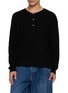 STUDIO NICHOLSON Henley Neck Knit Sweater