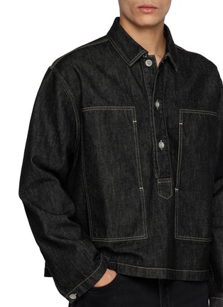  - STUDIO NICHOLSON - Popover Cotton Denim Shirt