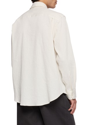 Back View - Click To Enlarge - STUDIO NICHOLSON - Oversized Boxy Fit Shirt
