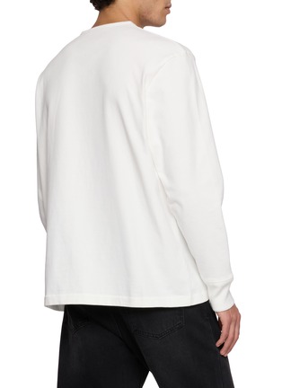 Back View - Click To Enlarge - STUDIO NICHOLSON - Long Sleeve Henley Neck T-Shirt