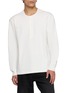 STUDIO NICHOLSON Long Sleeve Henley Neck T-Shirt