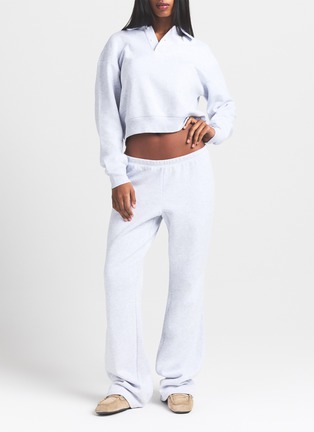 Detail View - Click To Enlarge - SKIMS - Cotton Fleece Polo Sweatshirt