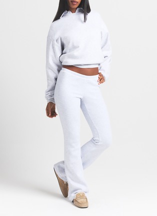 Detail View - Click To Enlarge - SKIMS - Cotton Fleece Polo Sweatshirt