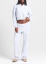 Back View - Click To Enlarge - SKIMS - Cotton Fleece Polo Sweatshirt