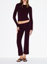 Back View - Click To Enlarge - SKIMS - Cotton Jersey Long Sleeve T-shirt