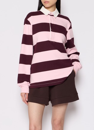 Figure View - Click To Enlarge - SKIMS - Boyfriend Fleece Polo Sweatshirt
