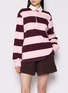 Figure View - Click To Enlarge - SKIMS - Boyfriend Fleece Polo Sweatshirt
