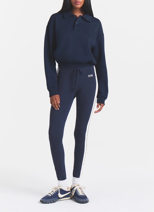 Figure View - Click To Enlarge - SKIMS - Cotton Fleece Polo Sweatshirt