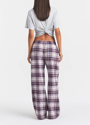 Front View - Click To Enlarge - SKIMS - Flannel Sleep Oversized Pants