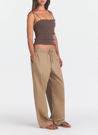 Back View - Click To Enlarge - SKIMS - Woven Cotton Oversized Drawstring Pants