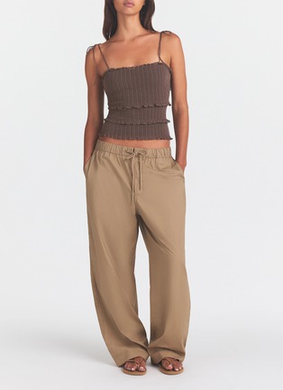 Figure View - Click To Enlarge - SKIMS - Woven Cotton Oversized Drawstring Pants
