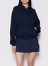 Figure View - Click To Enlarge - SKIMS - Cotton Fleece Classic Zip Up Hoodie