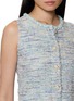  - CRUSH COLLECTION - Crochet Trim Tweed Knit Crewneck Vest