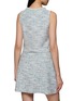 Back View - Click To Enlarge - CRUSH COLLECTION - Crochet Trim Tweed Knit Crewneck Vest