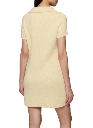 Back View - Click To Enlarge - CRUSH COLLECTION - Collared Tweed Mini Dress