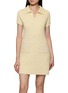 CRUSH COLLECTION Collared Tweed Mini Dress