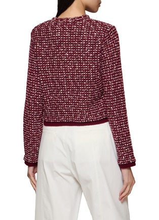 Back View - Click To Enlarge - CRUSH COLLECTION - Crewneck Tweed Jacket