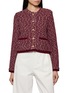 CRUSH COLLECTION Crewneck Tweed Jacket